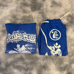 Hellstar Blue Yoga Hoodie and Sweatpants Men’s Size Large